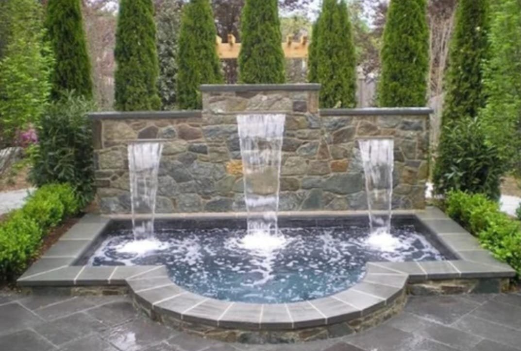 Water wall fountain design in Pune